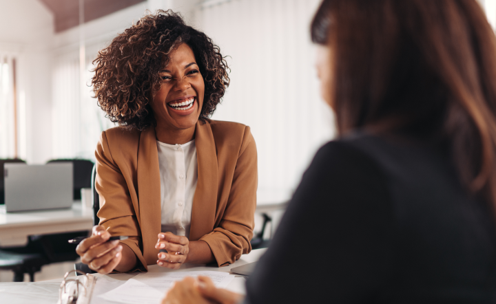 Women talking